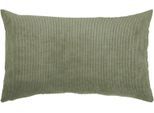 Dekokissen PAD "CASUAL", grün (dunkelgrün, unifarben), B:35cm L:60cm, Polyacryl, Polyester, Dekokissen_Sitzkissen_Kissenhüllen, Made in Europe
