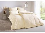 Bettwäsche "Linnea", gelb, B/L: 135cm x 200cm, 1 Stk., 1 Stk., Renforcé, B/L: 40cm x 80cm, 2 Stk., Renforcé, Obermaterial: 100% Baumwolle, LEGER HOME BY LENA GERCKE, Bettwäsche, Bettwäsche, aus 100% Baumwolle, Streifendesign