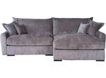 Ecksofa HOME AFFAIRE "Finca XL L-Form, Breite 190 cm", taupe, B:190cm T:187cm, 100% Polyester, Sofas, Ecksofa, Mega-Sofa, Cord oder Chenille-Struktur, mit Federkern & 4 Zierkissen