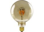 SEGULA LED-Filament "LED Globe 125 down smokey grau, E27", gold (smokey), L:18cm Ø:12,5cm, Leuchtmittel