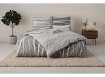 Wendebettwäsche OTTO HOME "Alvara", grau, B/L: 135cm x 200cm, 1 Stk., 1 Stk., Linon, B/L: 80cm x 80cm, 2 Stk., Linon, Obermaterial: 100% Baumwolle, Bettwäsche, Wendebettwäsche, in Gr. 135x200 oder 155x220 cm, 100% Baumwolle, grafisches Motiv