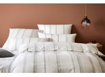 Bettwäsche ELEGANTE "Edinburgh", creme, B/L: 135cm x 200cm, 1 Stk., 1 Stk., Flanell, B/L: 80cm x 80cm, 2 Stk., Flanell, Obermaterial: 100% Baumwolle, Bettwäsche, Bettwäsche, angenehmes Hautgefühl