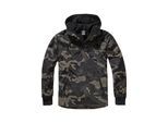 Anorak BRANDIT "Brandit Herren Pull Over Windbreaker", Herren, Gr. 3XL, grün (schwarzcamo), 100% Polyamid, unifarben, normal, ohne Ausschnitt, Jacken