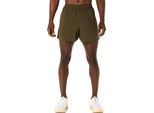 Laufshorts ASICS "ASICS CORE 5IN SHORT", Herren, Gr. XXL, N-Gr, braun (braun stone), Obermaterial: 100% Polyester, Hosen