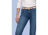 Ledergürtel STREET ONE, Damen, Gr. 75, beige (desert taupe), Stoff, 100% Rindsleder, unifarben, Gürtel Ledergürtel, mit leichtem Schimmer