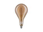 PAULMANN LED-Leuchtmittel "BigDrop 200lm 1800K smoke 7W doppel spiral 230V Filament", gold (goldfarben), L:30cm Ø:16cm, Leuchtmittel