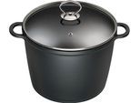 Kochtopf KING, schwarz, H:18cm Ø:24cm, Töpfe, Kochtopf, mit keramischer Innenbeschichtung, Ø 24 cm, 7 Liter, Induktion