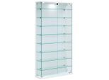 Mid.you Vitrine , Weiss , Glas , 8 Fächer , 59x114x17 cm , stehend, hängend , Esszimmer, Vitrinen, Vitrinenschränke