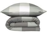 Bettwäsche SCHIESSER "Travis aus weicher Baumwolle mit zeitlosen Karos", mint, B/L: 155cm x 220cm, 1 Stk., 1 Stk., Renforcé, B/L: 80cm x 80cm, 2, Renforcé, Obermaterial: 100% Baumwolle, Bettwäsche, Bettwäsche, MADE IN GREEN by OEKO-TEX
