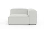 Sofa-Eckelement OTTO HOME "HAILY Sessel mit Armlehne links/rechts, Maße B/T/H: 130/100/72 cm", beige (creme), B:130cm H:72cm T:100cm, 100% Polyester, Polsterelemente, Sofa-Eckelement, als Modul oder separat verwendbar, für individuelle Zusammenstellung