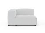 Sofa-Eckelement OTTO HOME "HAILY Sessel mit Armlehne links/rechts, Maße B/T/H: 130/100/72 cm", grau (hellgrau), B:130cm H:72cm T:100cm, 100% Polyester, Polsterelemente, Sofa-Eckelement, als Modul oder separat verwendbar, für individuelle Zusammenstellung