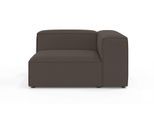 Sofa-Eckelement OTTO HOME "HAILY Sessel mit Armlehne links/rechts, Maße B/T/H: 130/100/72 cm", braun, B:130cm H:72cm T:100cm, 100% Polyester, Polsterelemente, Sofa-Eckelement, als Modul oder separat verwendbar, für individuelle Zusammenstellung