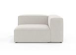 Sofa-Eckelement OTTO HOME "HAILY Sessel mit Armlehne links/rechts, Maße B/T/H: 130/100/72 cm", beige (creme), B:130cm H:72cm T:100cm, 100% Polyester, Polsterelemente, Sofa-Eckelement, als Modul oder separat verwendbar, für individuelle Zusammenstellung