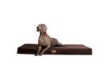 Tierlando HUGO Ortho Plus - Orthopädische Hundematratze braun 1,5 m, 13 cm, 1 m