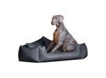 Tierlando SPENCER Eckiges Orthopädisches Hundebett schwarz/ graphit 1,25 m, 26 cm, 1,25 m
