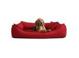 Tierlando DONALD ORTHO Hundebett Anti Haar M L XL XXL 80 100 120 150cm dunkelrot 1,2 m, 25 cm, 90 cm