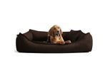 Tierlando DONALD ORTHO Hundebett Anti Haar M L XL XXL 80 100 120 150cm braun 80 cm, 22 cm, 60 cm