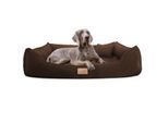 Tierlando MADDOX SOFT - Orthopädisches Hundebett braun 1 m, 25 cm, 75 cm