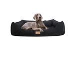 Tierlando MADDOX SOFT - Orthopädisches Hundebett schwarz 1,2 m, 25 cm, 85 cm
