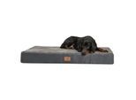 Tierlando STUART ORTHO PLUS - Orthopädische Hundematte schwarz/ graphit 80 cm, 13 cm, 60 cm