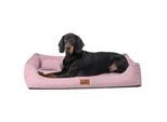 Tierlando WILLIAM Couture - Orthopädisches Hundebett altrosa 1,3 m, 22 cm, 1 m