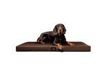 Tierlando ALICE EASY CLEAN Orthopädische Hundematratze aus Kunstleder braun 80 cm, 9 cm, 60 cm