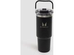 Myprotein Recycelte Metall Tragegriff Strohhalm-Flasche 900ml - Schwarz