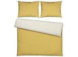 Wendebettwäsche Mici-Wende XXL in Gelb/Natur ca. 200x220cm