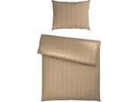 Bettwäsche Xenia Streif Beige ca. 140x200cm