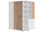 Eckschrank Young Weiß/Eichefarben
