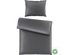 Bettwäsche Bio-Sophia Uni Anthrazit ca. 140x200cm