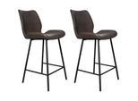 Barhocker-Set Barron 2er-Set ca. 47x99 cm Anthrazit