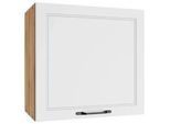 Küchenoberschrank Meran ca. 60x57x34 cm Weiß/Eiche