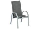 Stapelsessel Amalfi ca. 59x107 cm Alu Grau