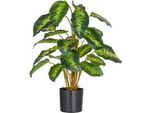 Kunstpflanze Diffenbachia Grün ca. 65cm