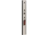 Hakenleiste HOME AFFAIRE "RAK, Höhe 150 cm, inklusve 3 Garderobenhaken", kaschmir, schwarz, B:21cm H:150cm T:6cm, Holzwerkstoff, Hakenleisten, Flurgarderobe, Paneel, Wandgarderobe, Wandpaneel, Garderobe