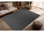 Teppich KAYOOM "Bandito 125", dunkelgrau, B:200cm H:11mm L:290cm, Polyester, Teppiche, Teppich, Kurzflor, Wohnzimmer