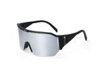 Sportbrille YEAZ "Sport-Sonnenbrille Black/Silver SUNVIBE", Damen, schwarz (schwarz, silber), Sonnenbrillen