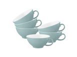 Tasse SELTMANN WEIDEN "Teetassen Life Fashion 140 ml 6er Set", grün (grün chic), 6 tlg., Porzellan, Trinkgefäße, Tasse