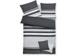 Bettwäsche S.OLIVER "Fenja in Gr. 135x200 oder 155x220 cm", grau, B/L: 200cm x 200cm, 1 Stk., 2 Stk., Renforcé, B/L: 80cm x 80cm, 3, Renforcé, Obermaterial: 100% Baumwolle, Bettwäsche, Bettwäsche, gestreifte Bettwäsche, mit GRATIS-Zugabe: 2x Kissenhüllen