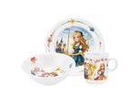 Kindergeschirr-Set SELTMANN WEIDEN "Kindergeschirr Set Compact Prinzessin 3er Set bunt", bunt, 3 tlg., Porzellan, Geschirr-Sets