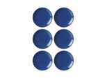 Untertasse RITZENHOFF & BREKER "Espressountertassen Doppio ø 12 cm 6er Set", blau (indigo blau), Speiseteller