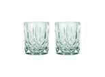 Whiskyglas NACHTMANN "Whiskybecher Noblesse Fresh 295 ml 2er Set", grün (mint), 2 tlg., Glas, Trinkgefäße, Whiskyglas