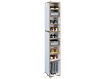 Schuhregal VCM "Holz Regal Schuhschrank Schuhregal Salia B30", weiß, Regale, Schuhregal