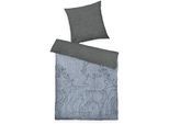 Wendebettwäsche TOM TAILOR HOME "Lennart in Gr. 135x200, 155x220 oder 200x200 cm, ideal für Weihnachten", blau (jeansblau), B/L: 155cm x 220cm, 1 Stk., 1 Stk., Flanell, B/L: 80cm x 80cm, 2 Stk., Flanell, Obermaterial: 40% Baumwolle, 35% Polyester, 25% Viskose, Bettwäsche, Wendebettwäsche, Flanell kuschelig warm im Winter, Weihnachtsbettwäsche aus Baumwolle
