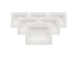 Suppenteller VILLEROY & BOCH "Suppenteller Modern Grace 24 x 20 cm 6er Set weiß", weiß, L:23,7cm, Speiseteller