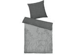 Wendebettwäsche TOM TAILOR HOME "Lennart in Gr. 135x200, 155x220 oder 200x200 cm, ideal für Weihnachten", grau, B/L: 135cm x 200cm, 1 Stk., 1 Stk., Flanell, B/L: 80cm x 80cm, 2 Stk., Flanell, Obermaterial: 40% Baumwolle, 35% Polyester, 25% Viskose, Bettwäsche, Wendebettwäsche, Flanell kuschelig warm im Winter, Weihnachtsbettwäsche aus Baumwolle