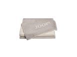 Wohndecke JOOP "Wohndecken 1er Pack" Gr. 150, weiß (rauch, ecru), B:150cm, Obermaterial: 58% Baumwolle CO. 35% Polyacryl PAN. 7% Polyester PES., Wohndecken, Wohndecke