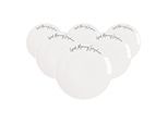 Frühstücksteller VILLEROY & BOCH "Frühstücksteller Sunshine Statement ø 21,2 cm 6er Set weiß", weiß, Speiseteller
