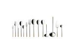Besteck-Set VILLEROY & BOCH "Tafelbesteck Ella 70er Set silber-gold", bunt (silber, gold), Essbesteck-Sets